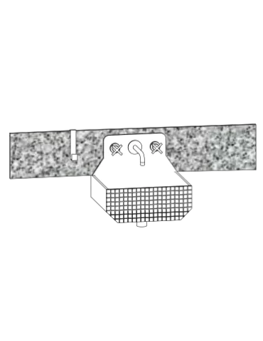 Crédence pour lavabo haut de gamme Frieze One High - Mooze 2