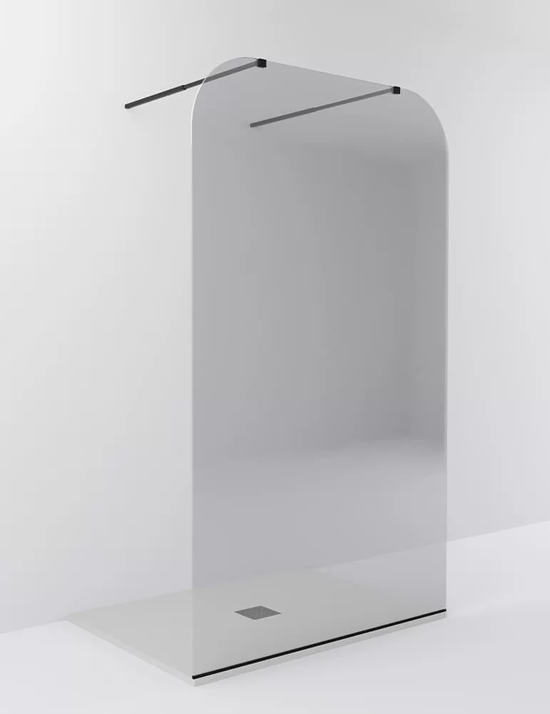 Paroi de douche fixe Nouveau, installation "Walk-in". Ex.t Design