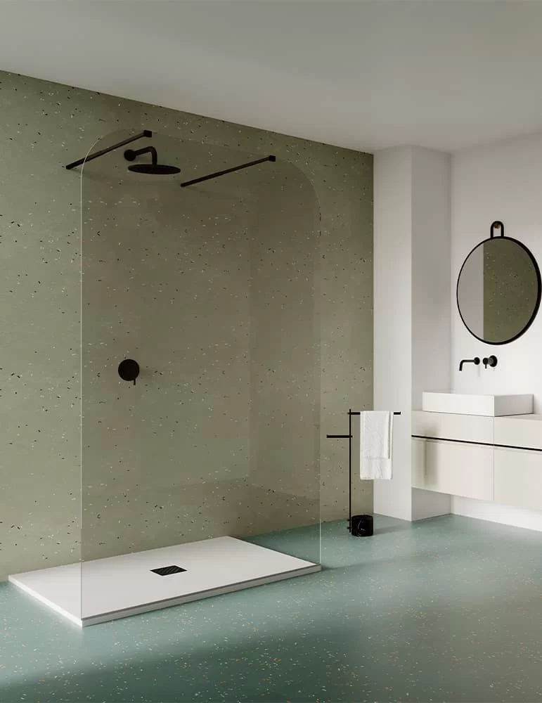 Paroi de douche fixe Nouveau, installation "Walk-in". Ex.t Design Paroi de douche fixe Nouveau, installation "Walk-in". Ex.t Design