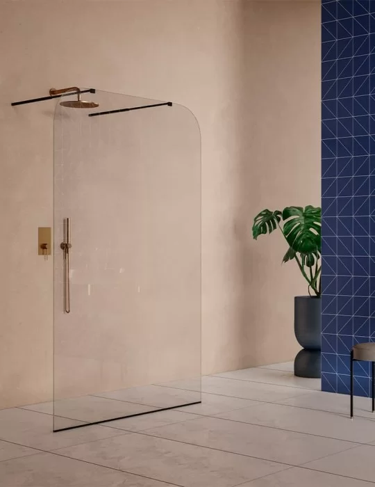 Paroi de douche fixe Nouveau, installation "Walk-in". Ex.t Design