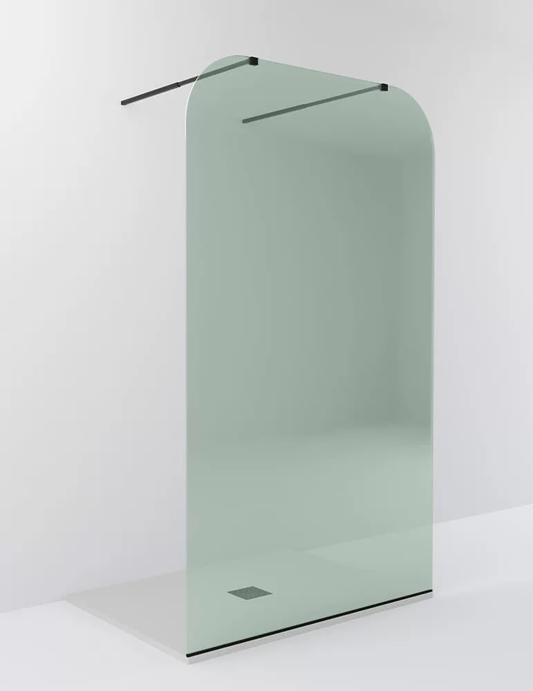 Paroi de douche fixe Nouveau, installation "Walk-in". Ex.t Design