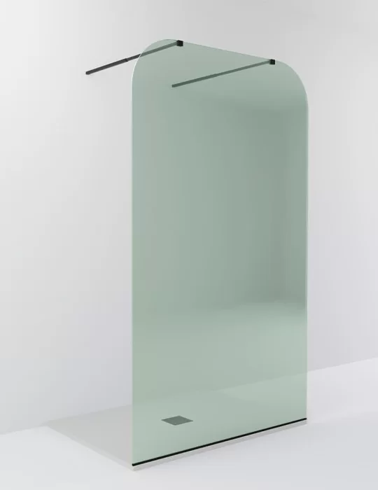 Paroi de douche fixe Nouveau, installation "Walk-in". Ex.t Design