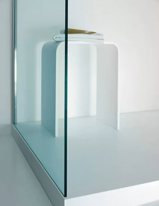 Tabouret salle de bain en Corian® Rexa Design