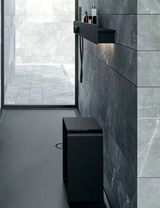 Tabouret salle de bain en Corian® Rexa Design