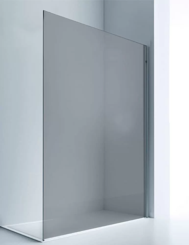 Paroi de douche fixe haut de gamme (droite ou gauche) verre 8mm