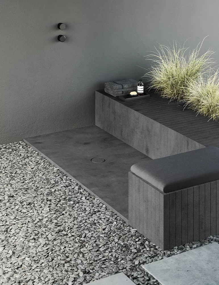 Receveur de douche en Corian® Unico, de Rexa Design