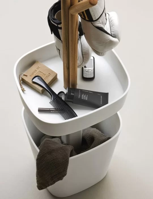 Panier à linge double en Corian® Fonte, de Rexa Design