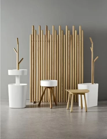 Cloison amovible salle de bain en frêne massif Fonte, de Rexa Design 2