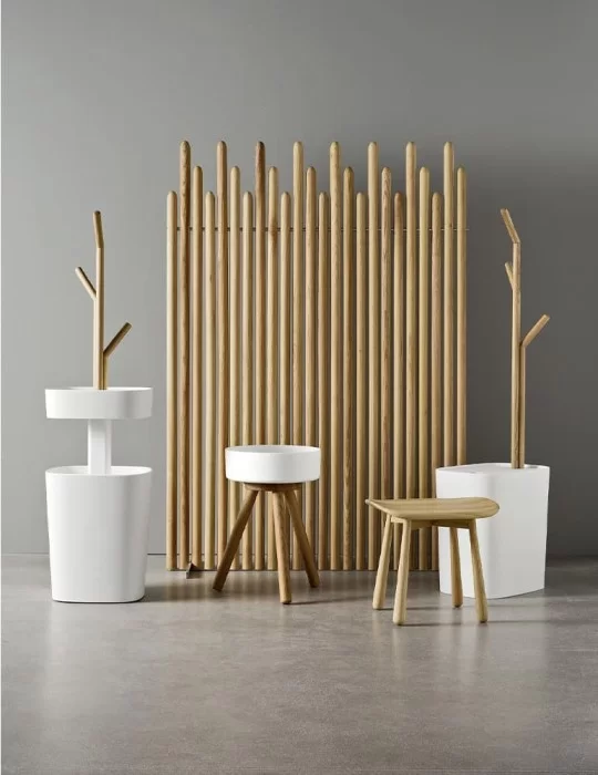 Cloison amovible salle de bain en frêne massif Fonte, de Rexa Design