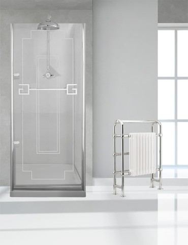 Porte de douche en niche de style vintage Athena, de Gentry Home