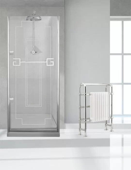 Porte de douche en niche de style vintage Athena, de Gentry Home