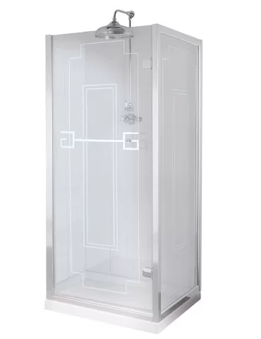 Cabine de douche en niche de style vintage Athena, de Gentry Home 2