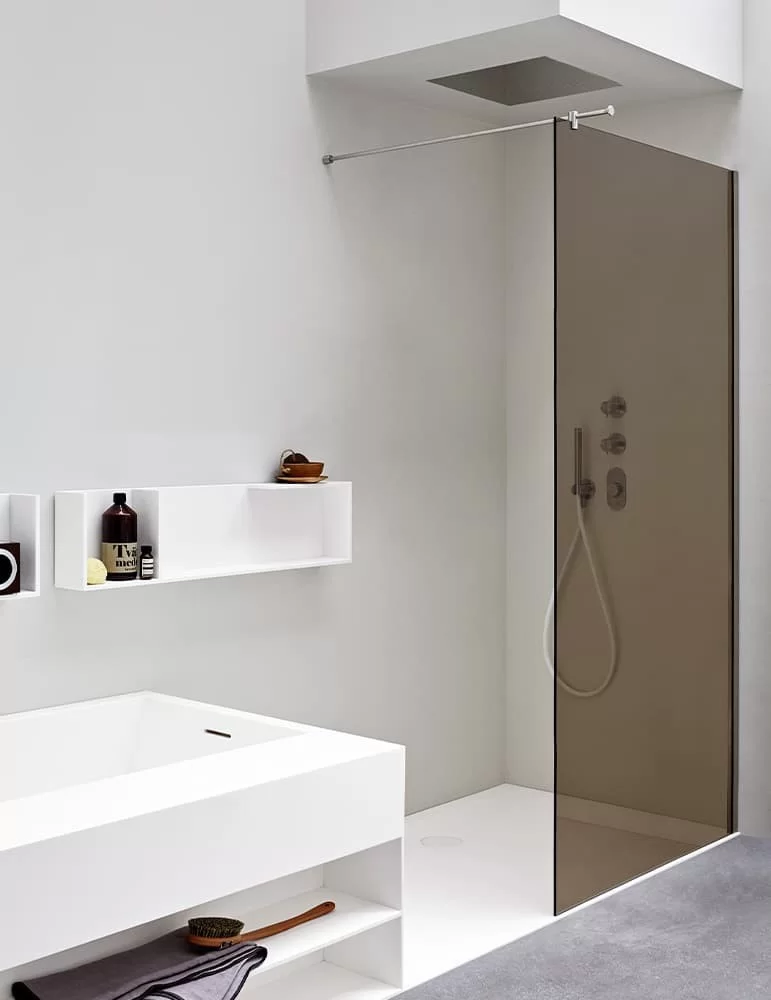 Receveur de douche en Corian® Unico, de Rexa Design