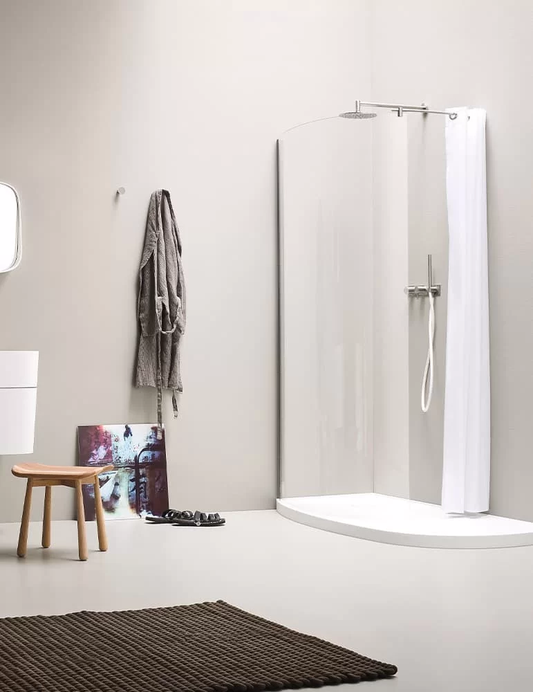 Receveur de douche en Corian® Fonte, de Rexa Design