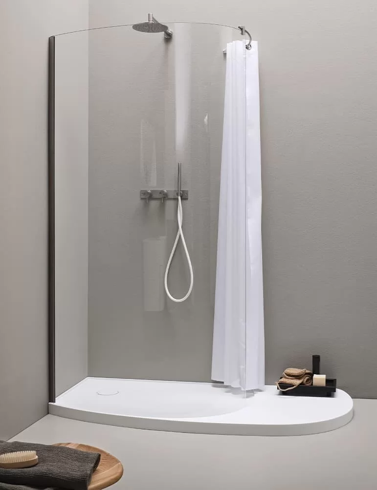 Receveur de douche en Corian® Fonte, de Rexa Design