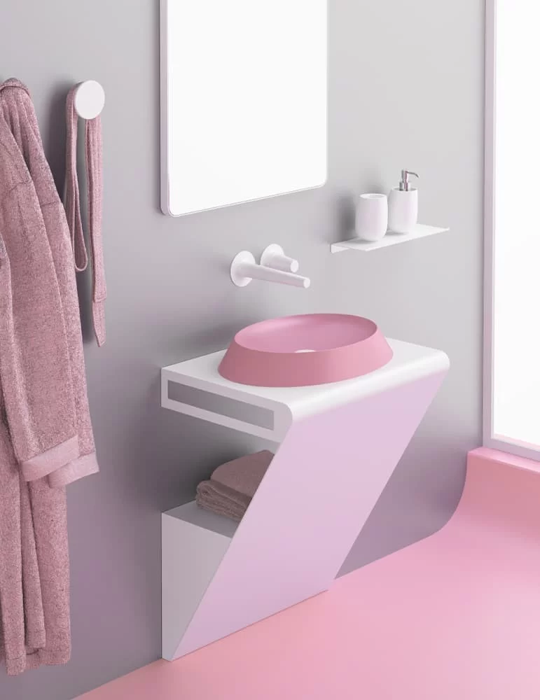 Vasque à poser en silicone Bubble, de Glass Design