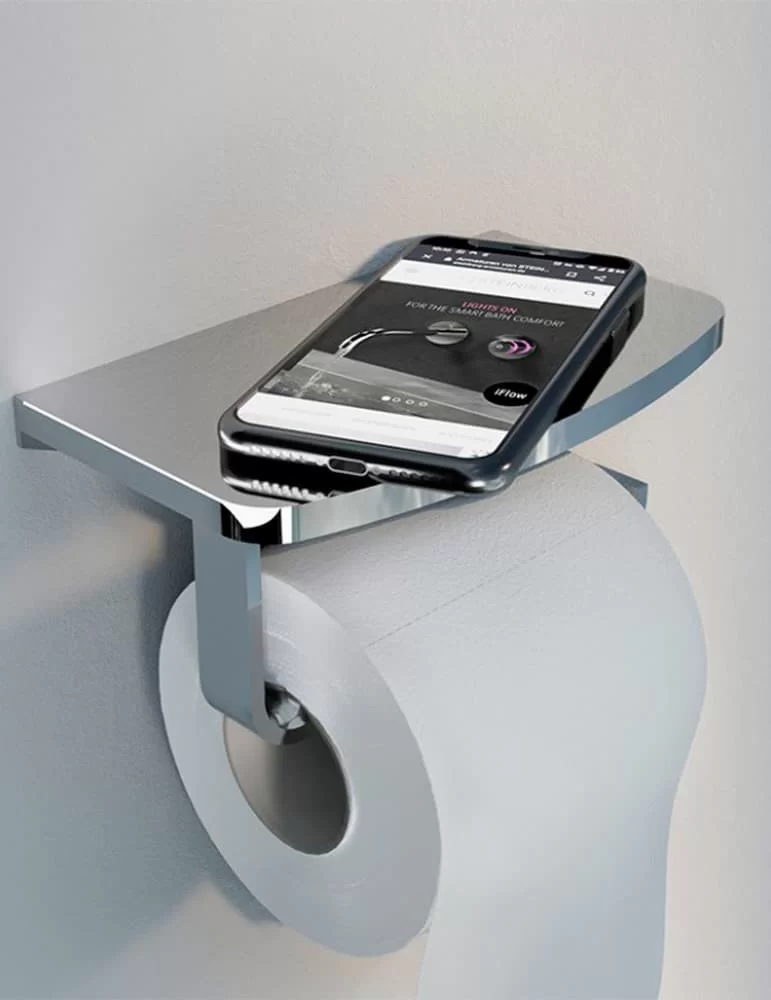 Porte-rouleau avec tablette pour téléphone portable Cien.