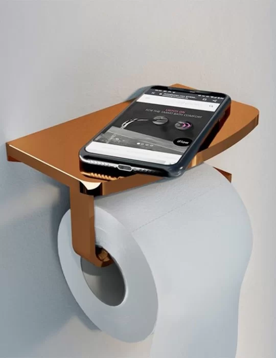 Porte-rouleau avec tablette pour téléphone portable Cien.