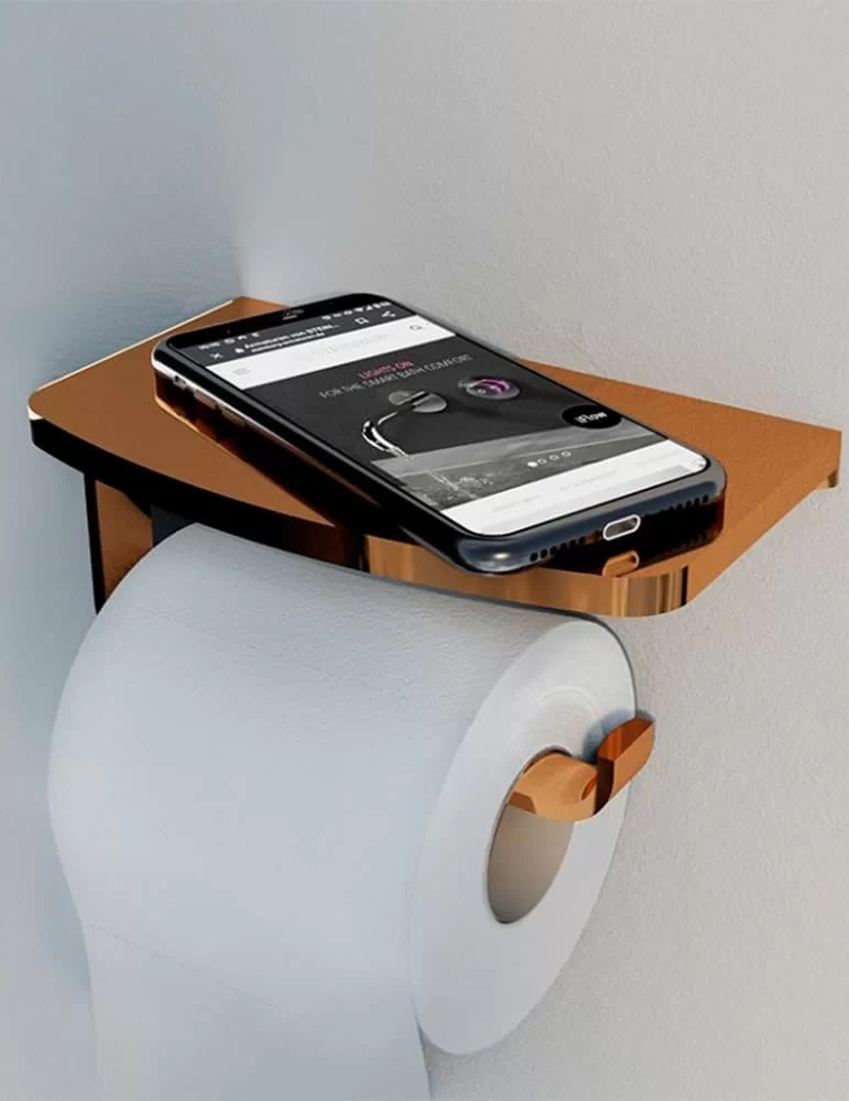 Porte-rouleau avec tablette pour téléphone portable Cien.