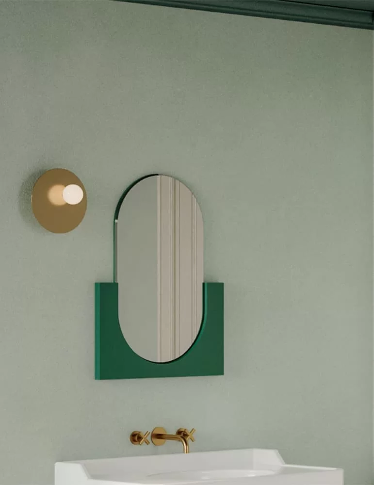 Miroir Nostalgia cadre moitie inferieure, d'Ex.t Design Miroir Nostalgia cadre moitie inferieure, d'Ex.t Design