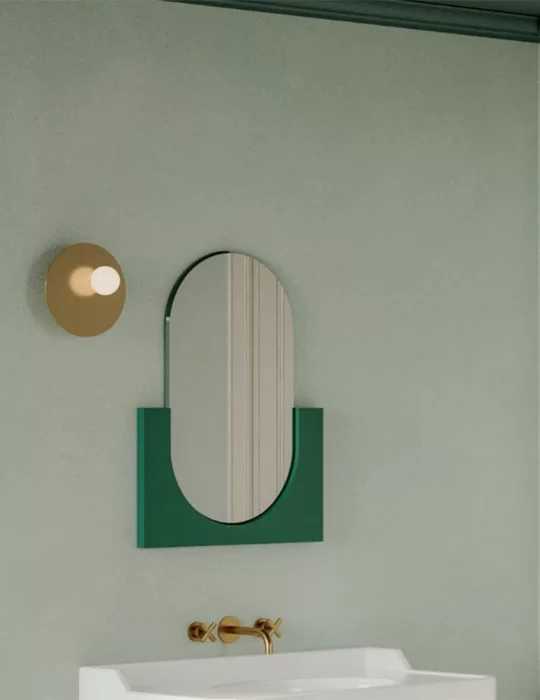 Miroir Nostalgia cadre moitie inferieure, d'Ex.t Design Miroir Nostalgia cadre moitie inferieure, d'Ex.t Design