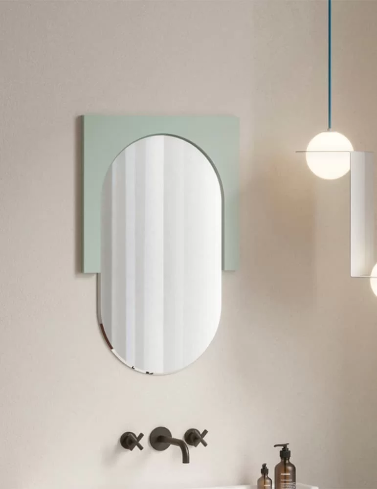 Miroir Nostalgia cadre moitie superieure, d'Ex.t Design
