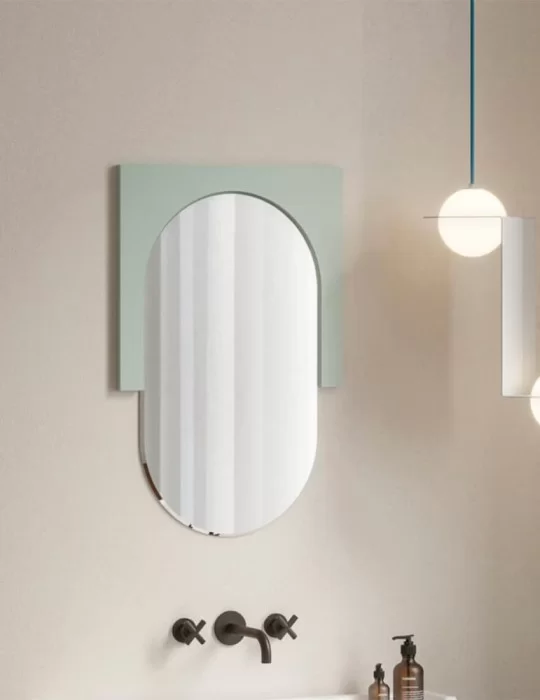 Miroir Nostalgia cadre moitie superieure, d'Ex.t Design