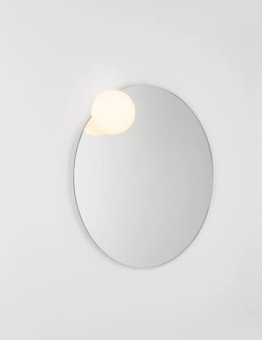 Miroir rond avec applique Circ A-3706, Estiluz