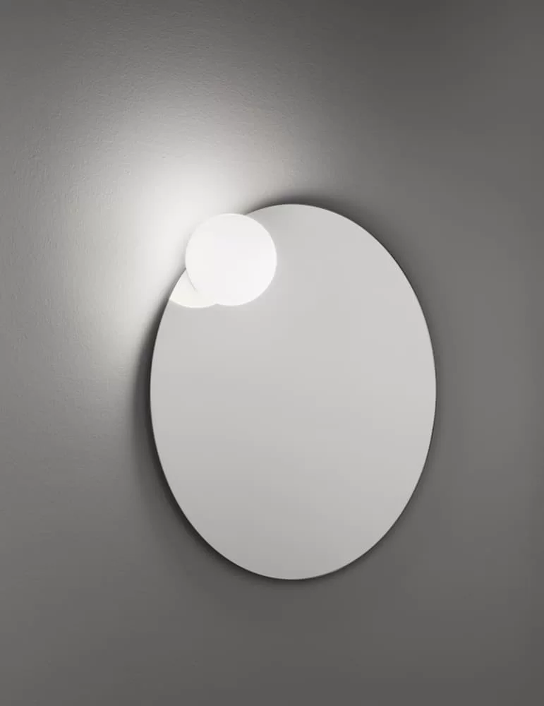 Miroir rond avec applique Circ A-3706, Estiluz