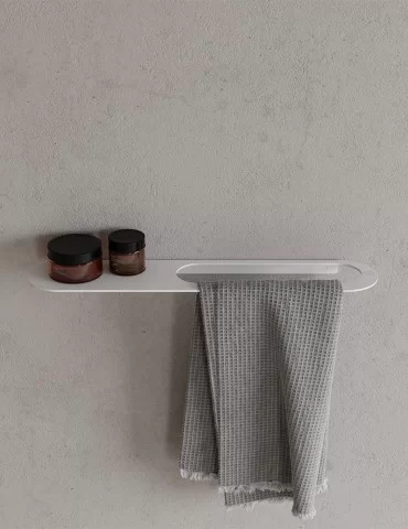 Porte-serviettes avec étagère en inox CB 100, de Copenhagen Bath 2