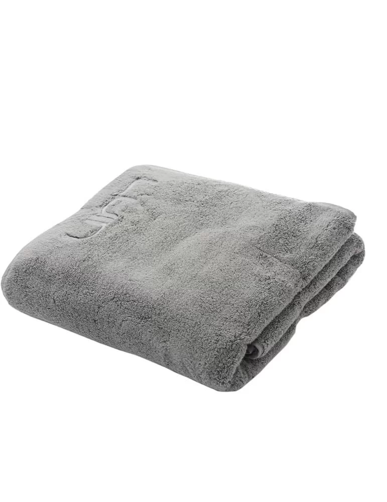 Drap de bain 100x150 cm gris foncé de Luin Living