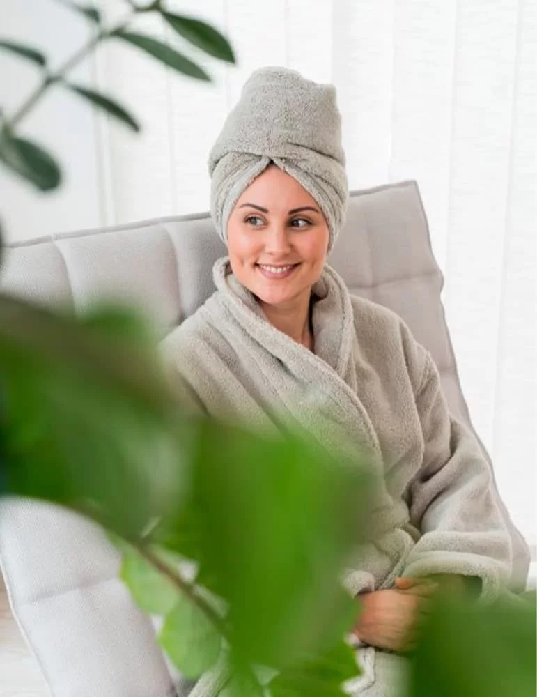 Serviette de tête en stock. Luin Living