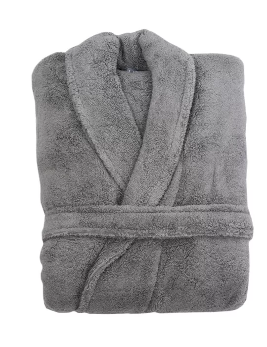 Peignoir unisex taille L finition gris foncé