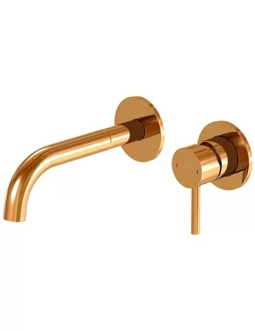 Mitigeur à encastrer doré pour lavabo Cien. 2