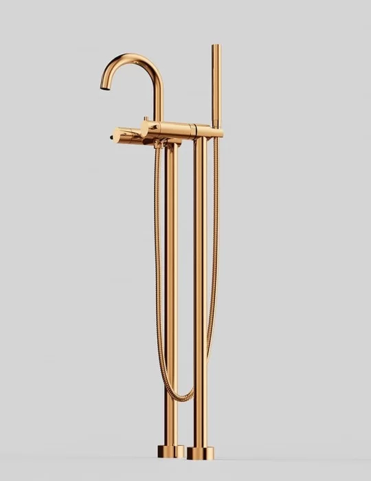 Mitigeur sur pied Cien pour baignoire finition dorée