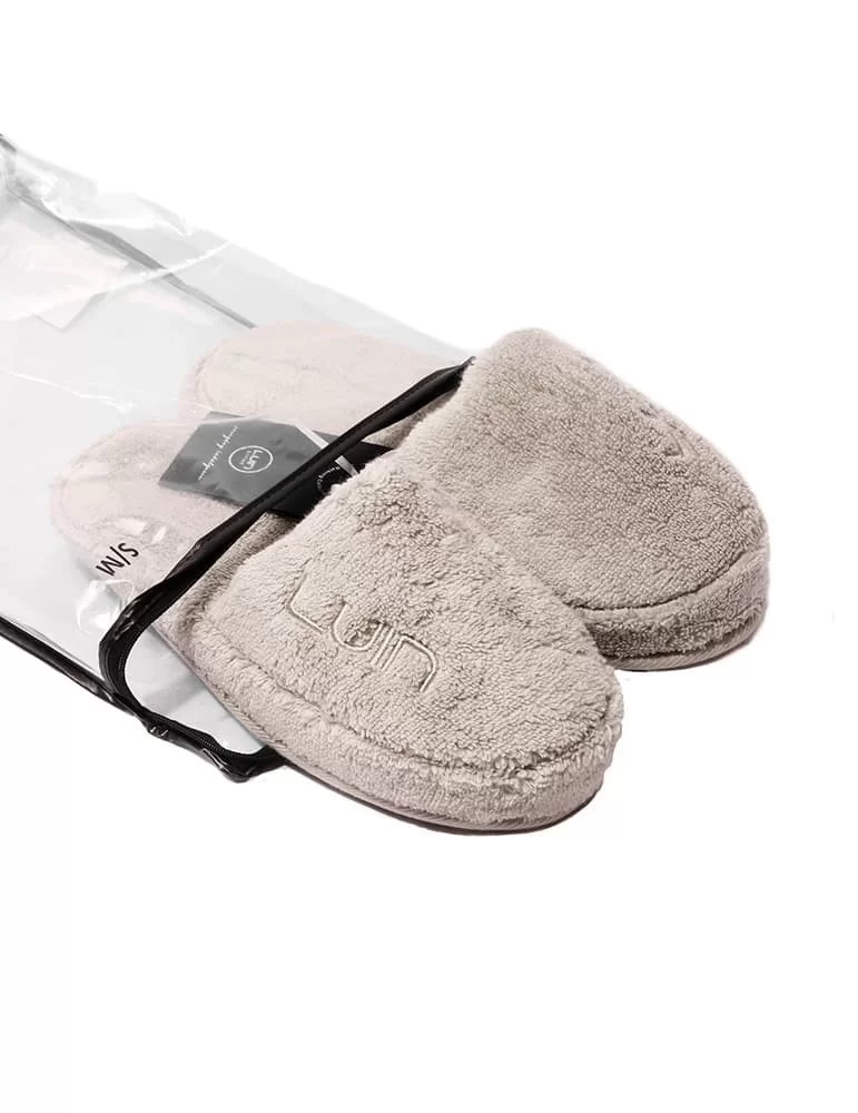 Chaussons éponge sable, taille S/M (37-40)