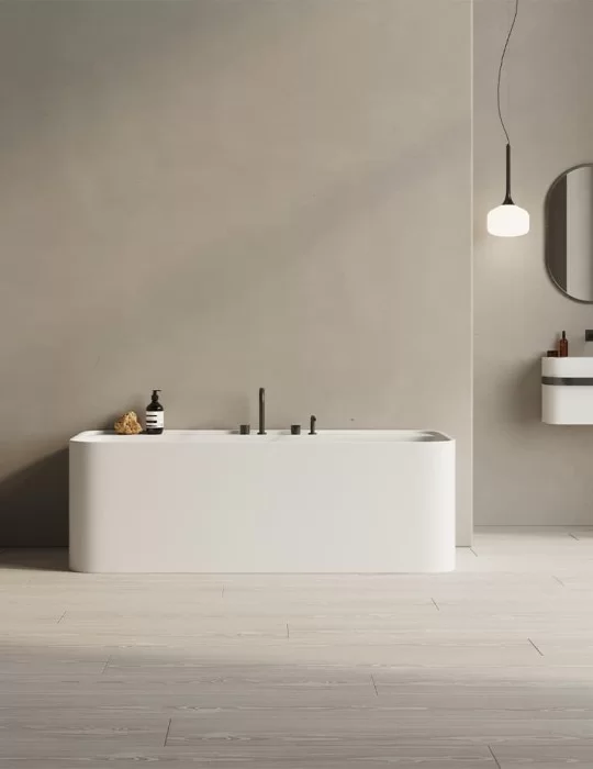 Baignoire en solid surface Yuno, de Copenhagen Bath