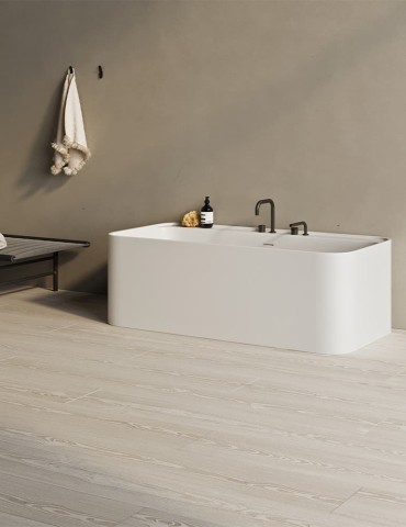 Baignoire en solid surface Yuno, de Copenhagen Bath