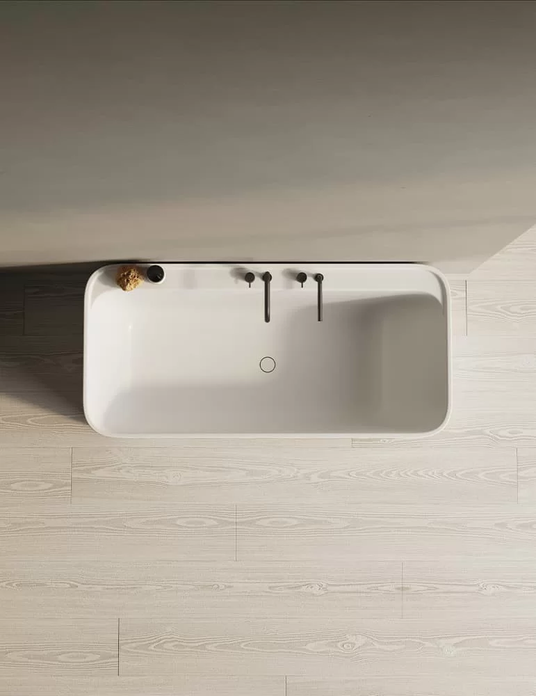 Baignoire en solid surface Yuno, de Copenhagen Bath