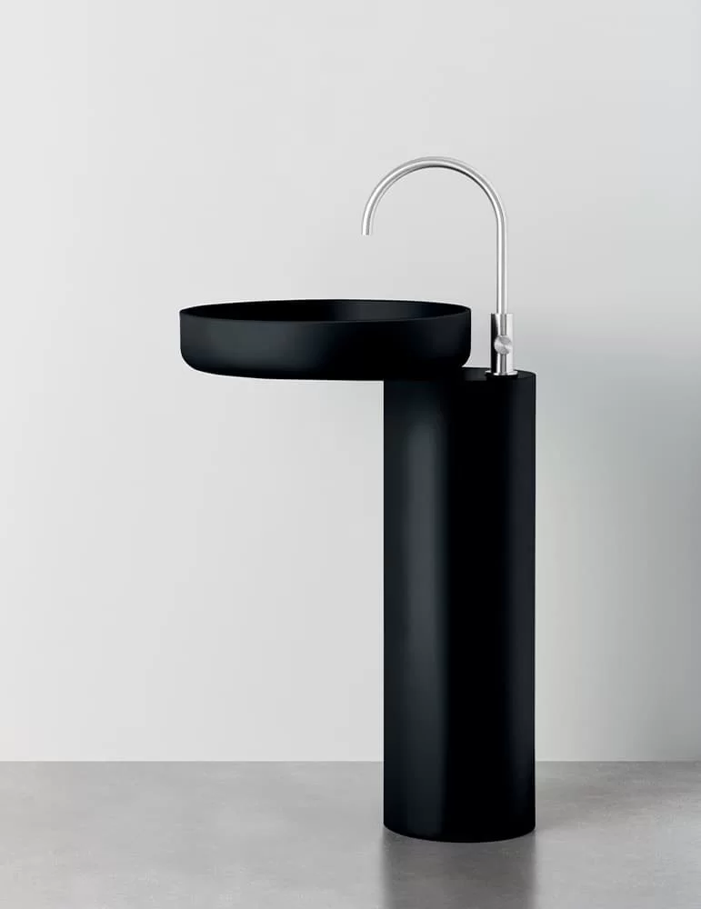 Lavabo design sur colonne O_O, de Rexa Design