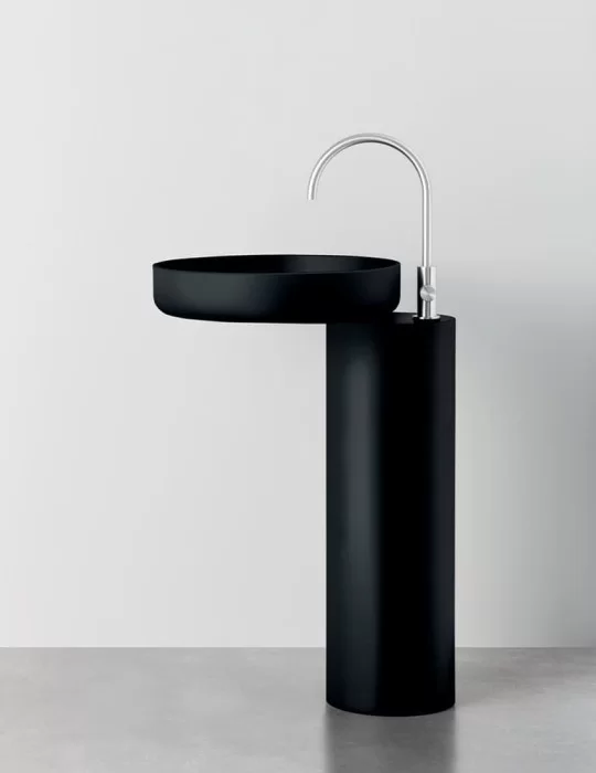 Lavabo design sur colonne O_O, de Rexa Design