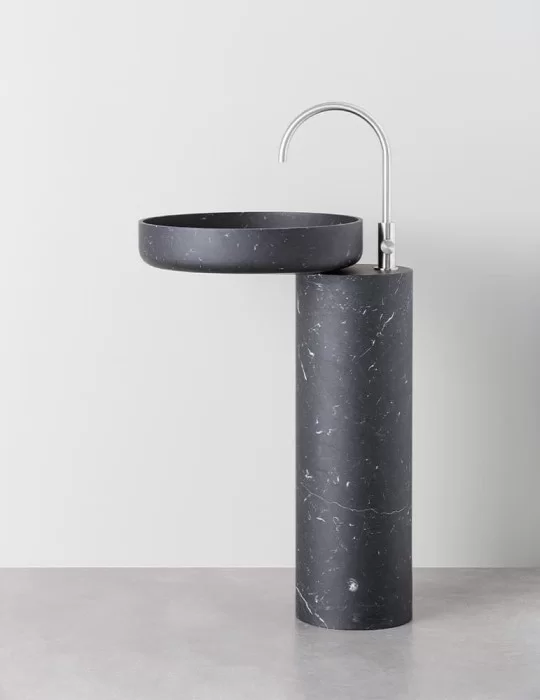 Lavabo design sur colonne O_O, de Rexa Design