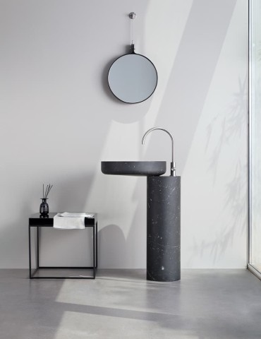 Lavabo design sur colonne O_O, de Rexa Design