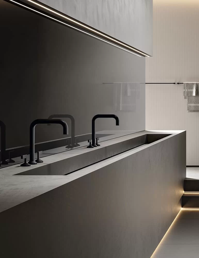 Robinetterie lavabo 3 trous Koè