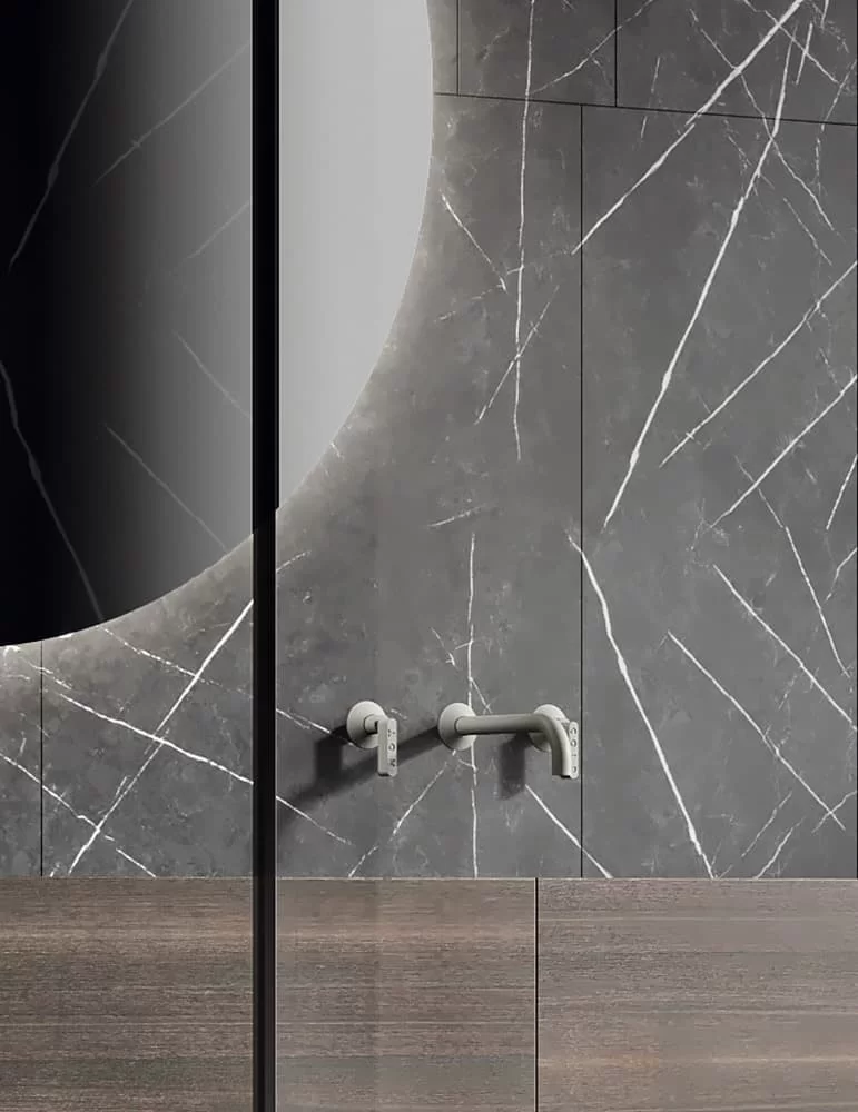 Robinetterie mural pour lavabo 3 trous Koè