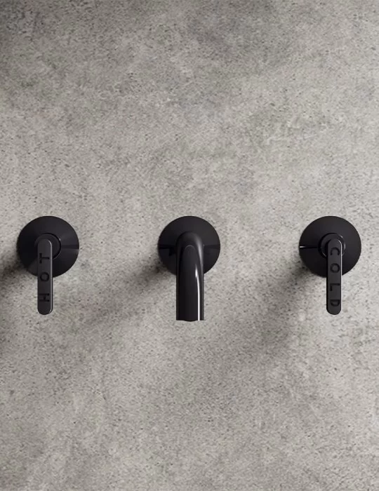 Robinetterie mural pour lavabo 3 trous Koè