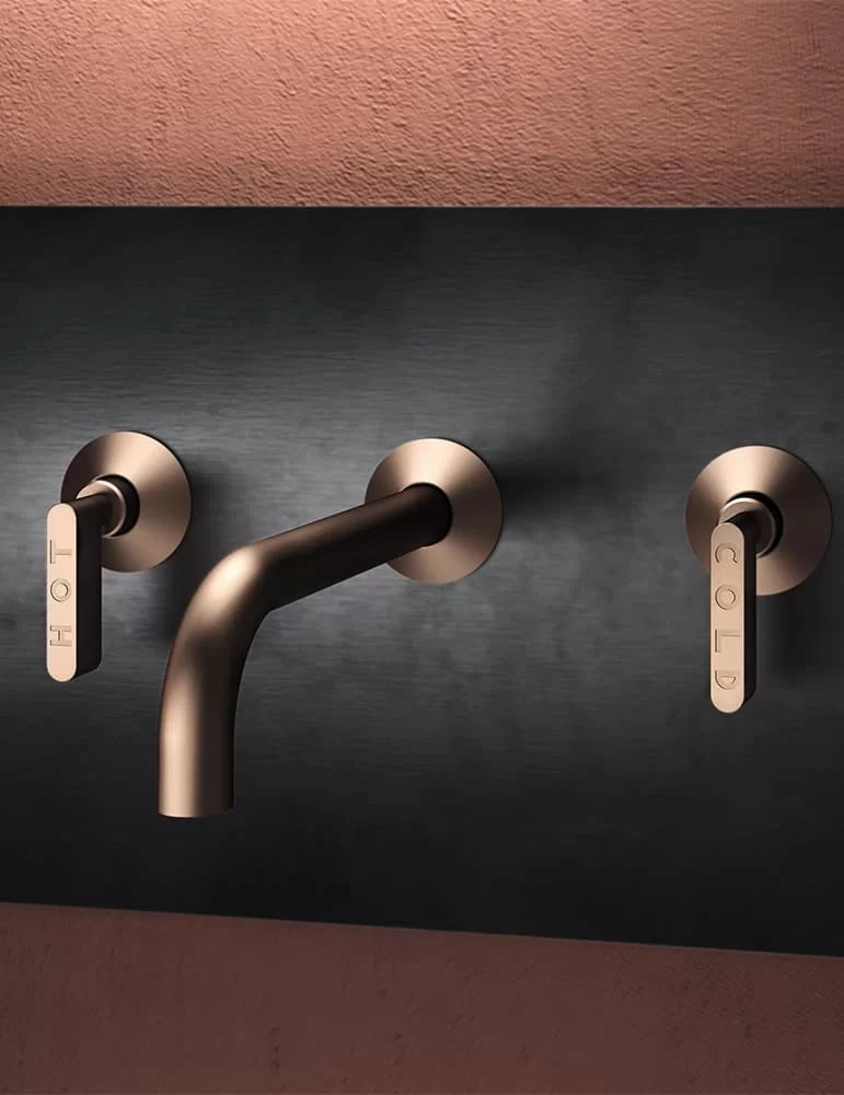 Robinetterie mural pour lavabo 3 trous Koè