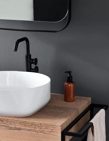 Mélangeur rehaussé pour lavabo Tibò, de Geda 2