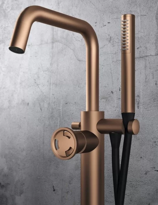 Robinetterie bain sur pied Tibò, de Geda