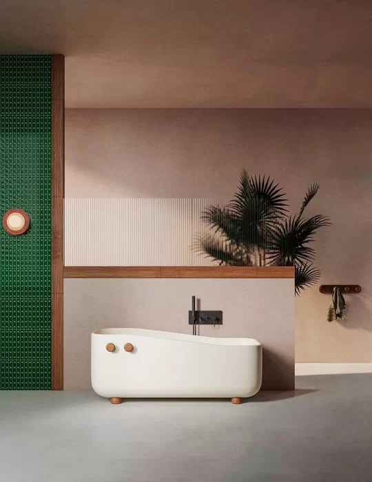 Baignoire en solid surface Swing, d'EX.T DESIGN. Baignoire en solid surface Swing, d'EX.T DESIGN.